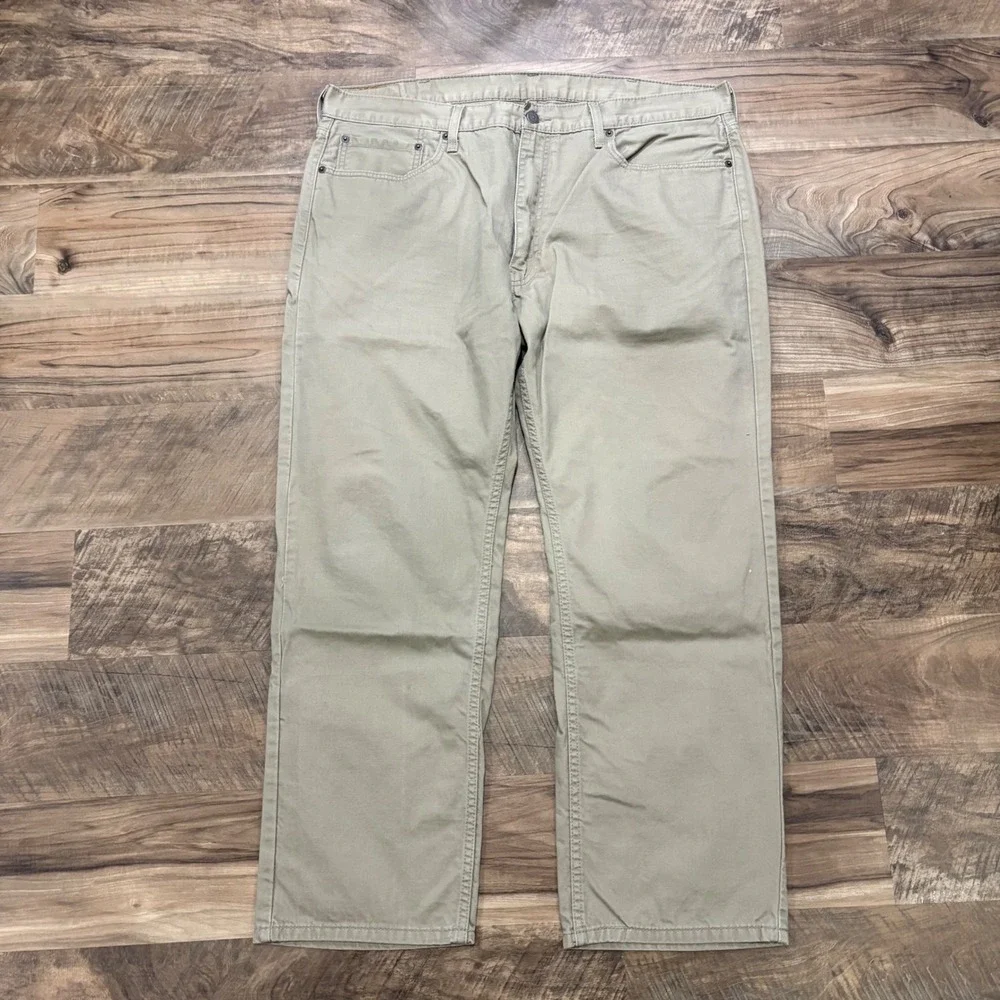 Levi's Pants Mens 40x30 Tan 559 Relaxed Straight Leg Khaki Denim Jeans